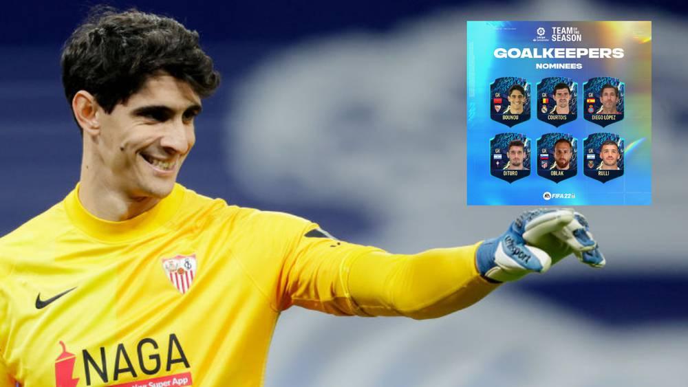 بونو ضمن قائمة المرشحين لـ"التشكيل المثالي" للموسم الحالي في "الليغا الإسبانية" خلال استفتاء أطلقته شركة "EA sports"