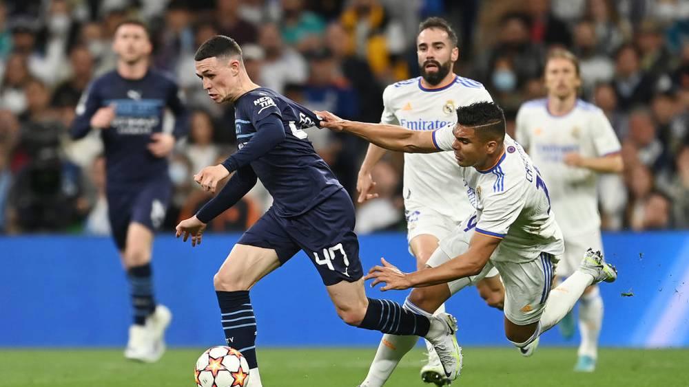 الشوط الأول بين ريال مدريد ومانشستر سيتي ينتهي بالتعادل السلبي