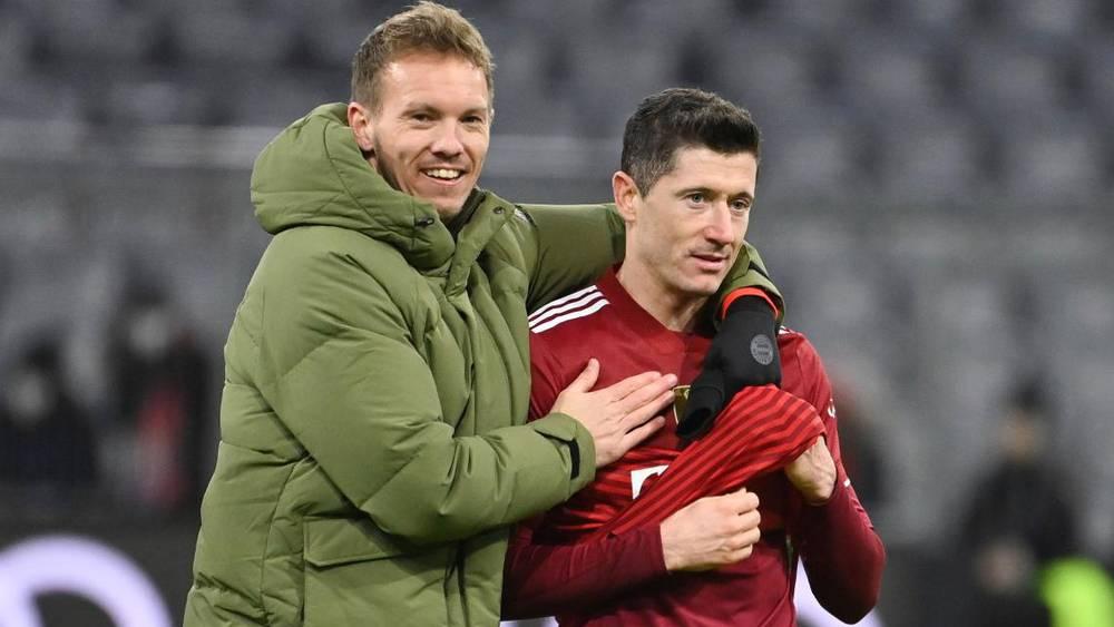 ناجلسمان: "مفاوضات تجديد عقد ليفاندوفسكي مع البايرن تسير بشكل إيجابي"