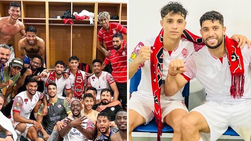 "الوشاح الأسطوري" للوينرز حاضر في احتفالات لاعبي الوداد بعد الانتصار على بيترو في قلب أنغولا