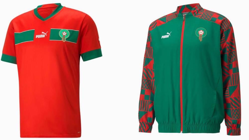 شركة "بوما" تكشف عن القميص الأول والطقم الرسمي للمنتخب المغربي في كأس العالم "قطر 2022"