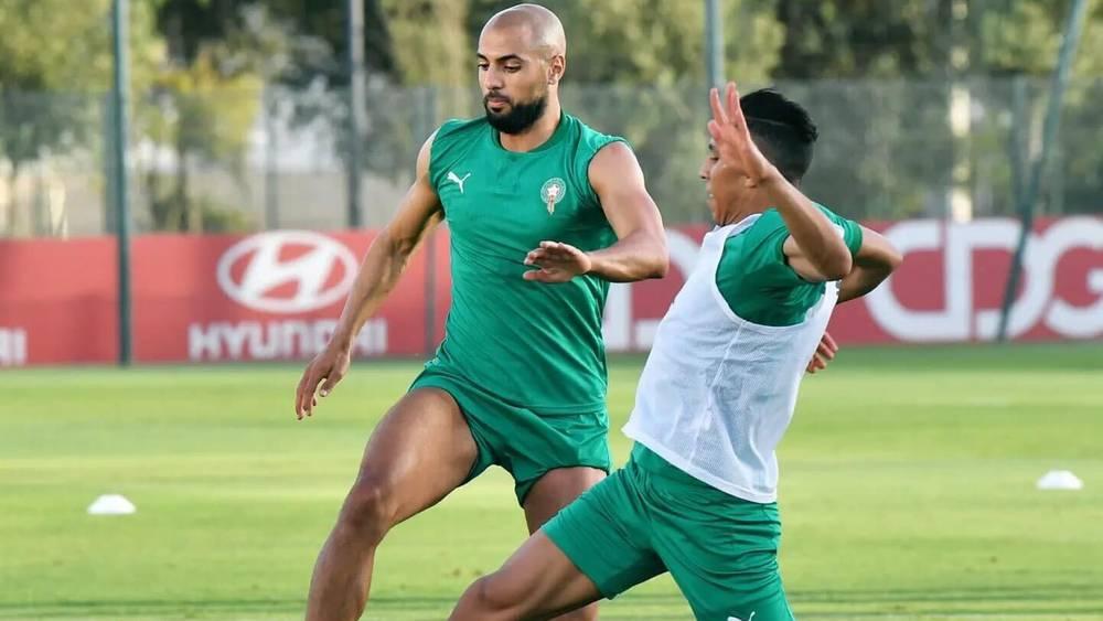 المنتخب المغربي يجري آخر حصة تدريبية بملعب الرباط تأهبا لمواجهة جنوب أفريقيا في تصفيات "كان 2023"