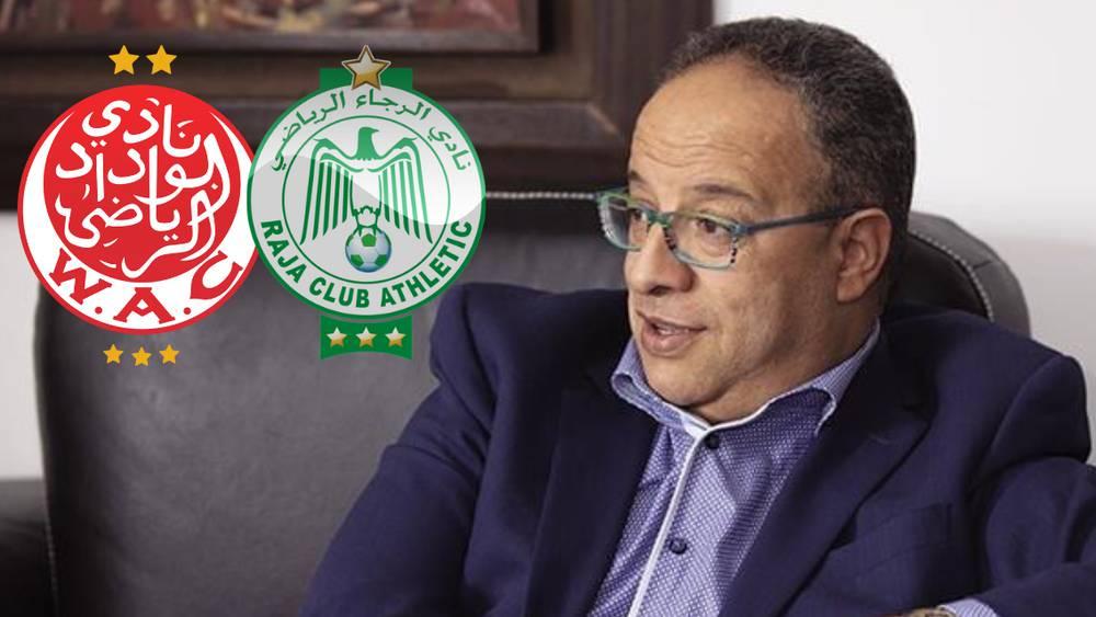 البدراوي للاعبي الرجاء قبل الديربي أمام الوداد: "كبرُو بيّا.. منحة 10 ملايين سنتيم مني لكل واحد منكم"