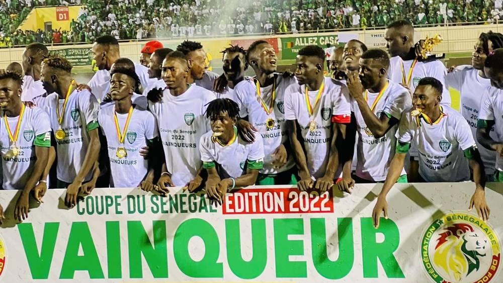 "كازا سبورت" يُحقق ثنائية الدوري والكأس ويُمثل السنغال في دوري أبطال أفريقيا (2022-2023)