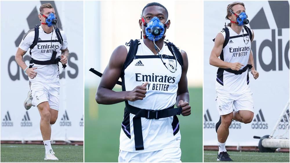 لاعبو ريال مدريد يتدربون بـ"أقنعة" على الوجه ويواصلون التحضير للموسم الجديد