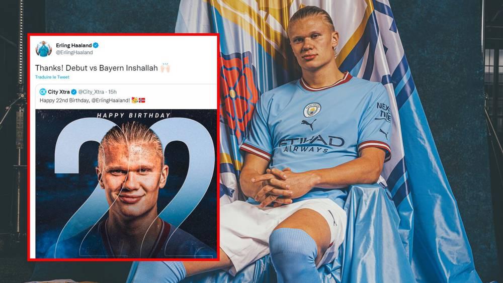 هالاند عن موعد ظهوره الأول مع مانشستر سيتي: "البداية ستكون ضد بايرن ميونيخ إن شاء الله"