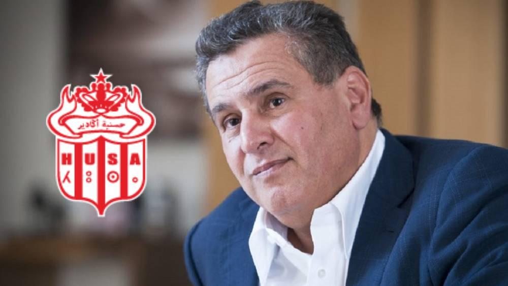 حسنية أكادير يستلم حافلته الجديدة في غضون 15 يوما وأخنوش يؤكد استعداده لمضاعفة تمويل النادي ماليا شريطة اللعب على الألقاب