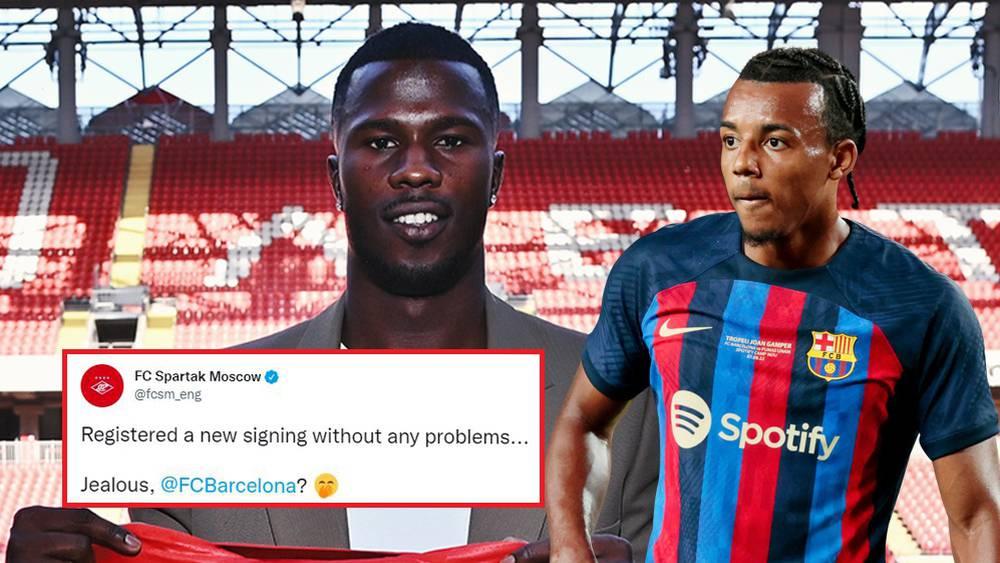 سبارتاك موسكو الروسي لبرشلونة: "تم تسجيل توقيع جديد دون أي مشاكل... هل تشعرون بالغيرة؟"