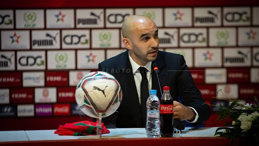 الركراكي: "أبحث عمن يتحول لأسد بمجرد حمل قميص المنتخب المغربي وسأضرم نار التنافس في اللاعبين من أجل التواجد في المونديال"