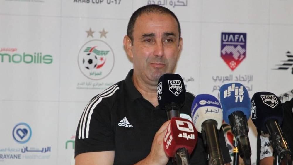 مدرب منتخب الجزائر للناشئين قبل مواجهة المغرب: "لم نبلغ النهائي صدفة.. لاعبونا يمرون من فترة حساسة ونسعى لإبعاد الضغط عليهم"