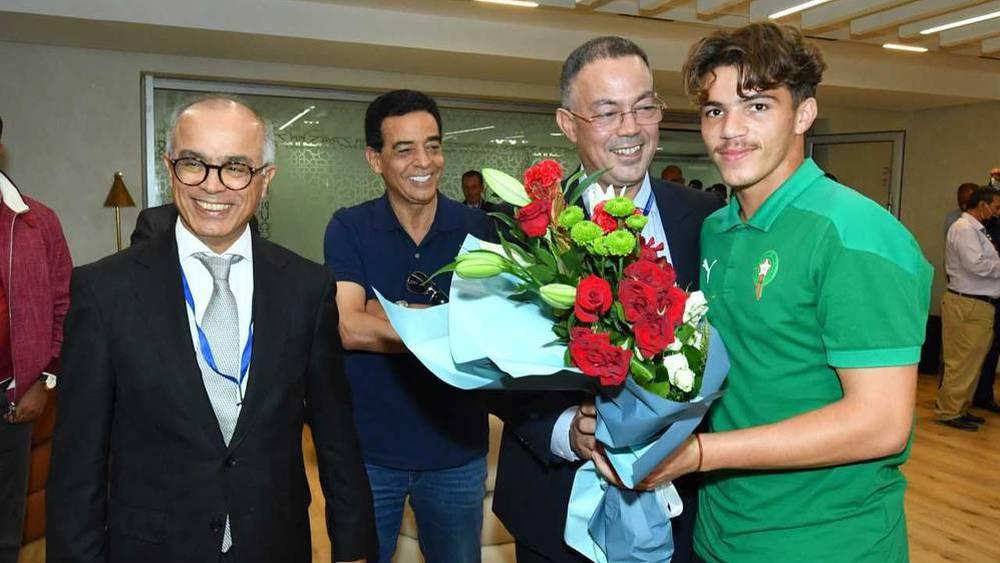 Faouzi Lekjaâ et le Ministre des Sports reçoivent la délégation de l’équipe nationale U17