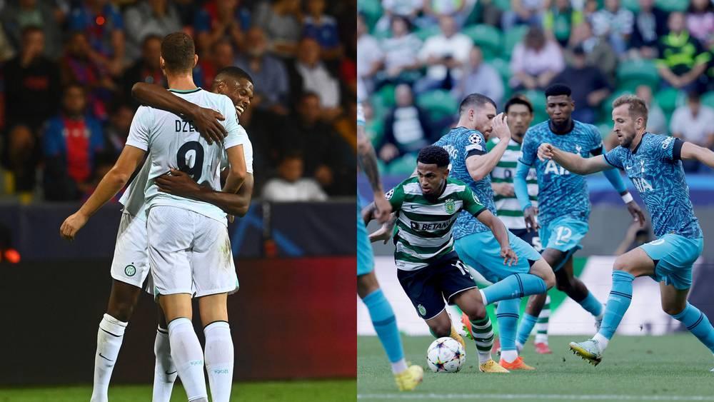 الإنتر يحقق انتصاره الأول في دوري الأبطال وسبورتينغ لشبونة يفوز على توتنهام في "الوقت القاتل"