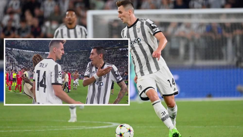 فيديو/ دي ماريا يعترض أمام الكاميرات على قرار أليغري باستبدال "ميليك" ضد بنفيكا