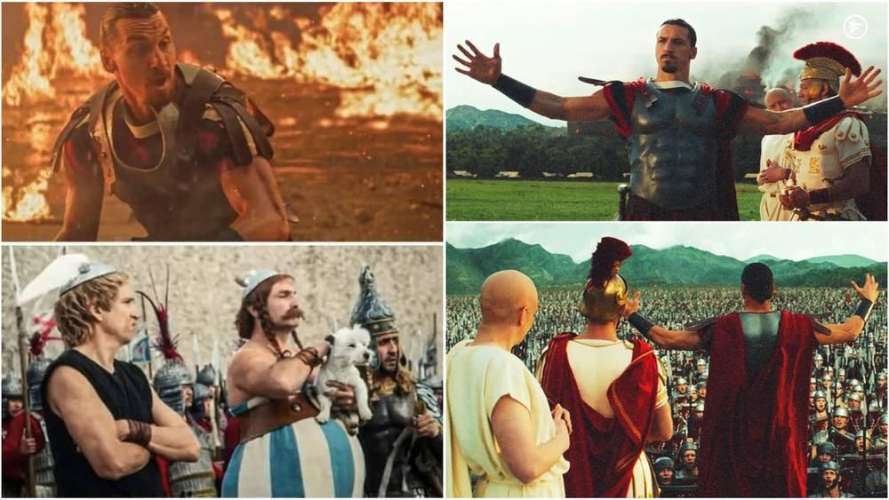 إبراهيموفيتش يقتحم عالم السينما بشخصية "محارب" في فيلم "أستيريكس وأوبيليكس" الكوميدي