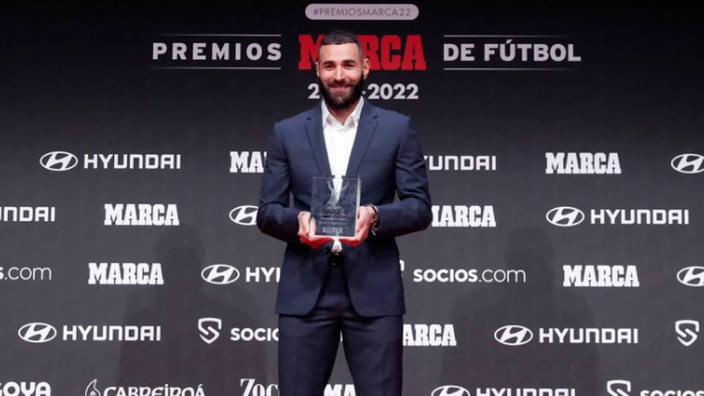 بنزيما بعد تتويجه بثلاث جوائز في حفل صحيفة ماركا: "لن أتوقف عند هذا الحد.. أريد المزيد"