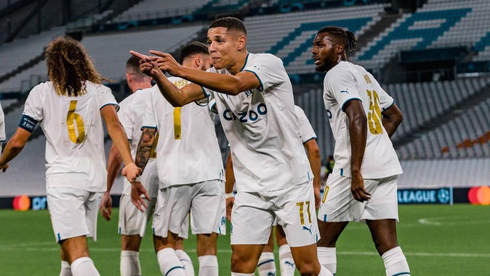 مارسيليا يحقق فوزه الأول في دوري الأبطال على حساب سبورتينغ لشبونة في مباراة سجل فيها حارث هدفا وقدم تمريرة حاسمة