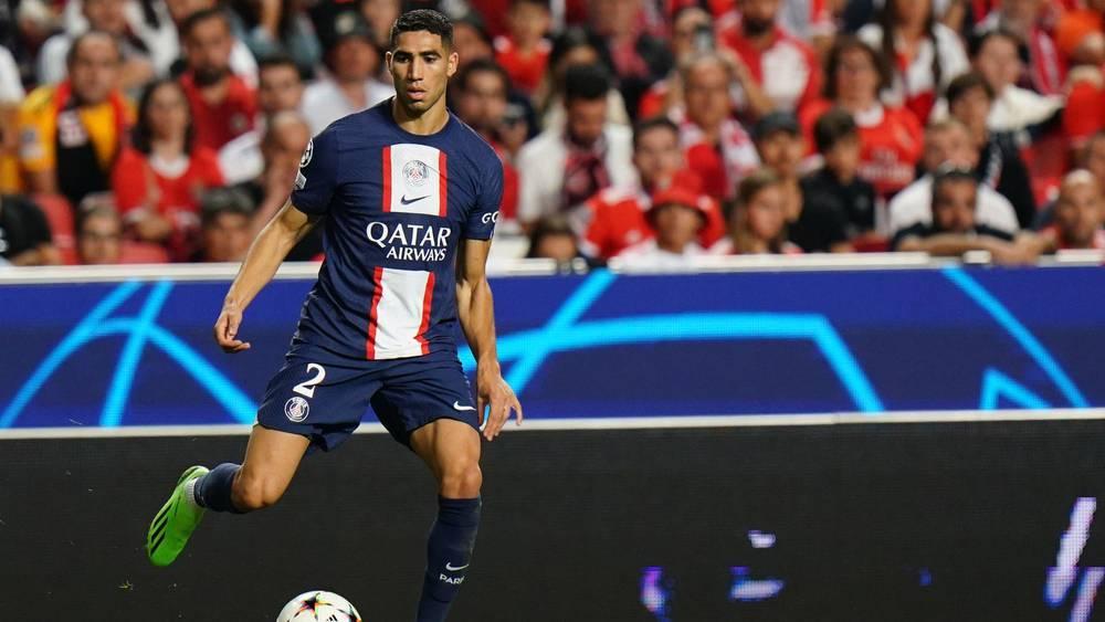 حكيمي أساسي في مواجهة باريس سان جيرمان وبنفيكا ومبابي يقود الهجوم رفقة نيمار وسارابيا