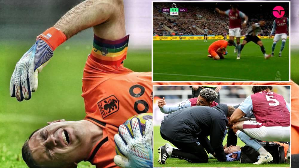 بعد سقوطه مرتين وعلاجه لمدة 10 دقائق في الملعب.. قلق بشأن غياب حارس الأرجنتين الأول "إيميليانو مارتينيز" عن المونديال