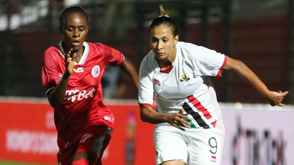 ابتسام الجرايدي تتوج بجائزة "أفضل لاعبة" في مباراة الجيش الملكي وسيمبا التنزاني في عصبة الأبطال "المغرب 2022"