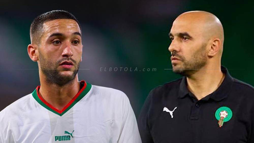 Mountakhab - Walid Regragui évoque sa relation avec Hakim Ziyech
