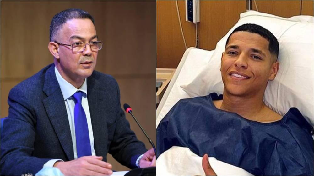 رئيس الجامعة لقجع يتصل بحارث للاطمئنان على حالته الصحية بعد خضوعه لعملية جراحية