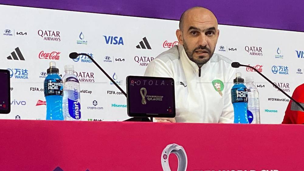 Mountakhab - "On joue une finale" explique Regragui en conférence