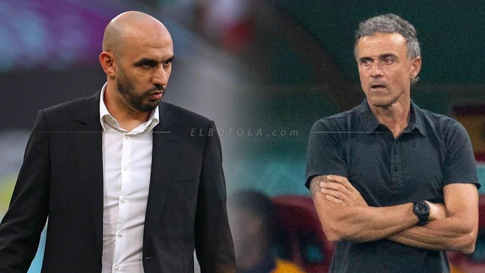 الركراكي: "إنريكي شخصية رائعة وسعيد لأنني سأواجهه.. مسألة 'التويتش' التي يقوم بها تعجبني وأفكر في الحذو مثله مستقبلا"