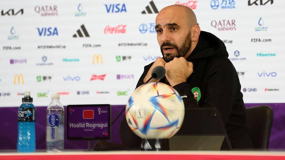 الركراكي: "ما أعجبني أننا فزنا على البرتغال بلاعبين يمارسون أو مروا من البطولة كعطية الله وجبران وداري وبانون والياميق"