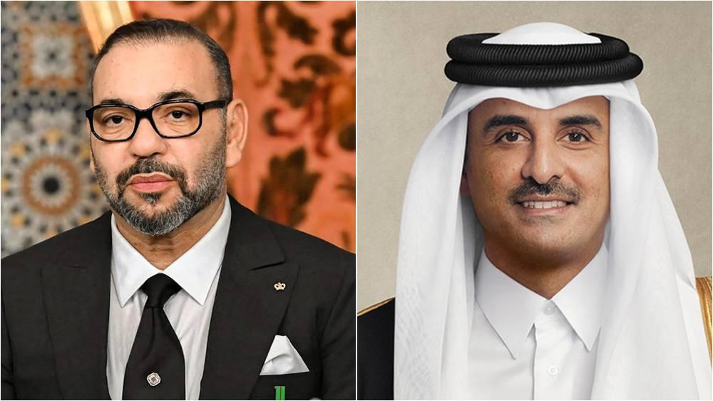 أمير قطر يهنئ الملك محمد السادس بعد التأهل التاريخي للمنتخب المغربي لنصف نهائي كأس العالم