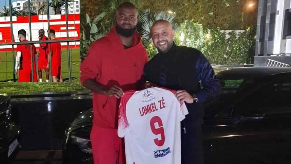 الكاميروني لامكيل يظهر في تداريب الوداد بعد انضمامه إلى النادي كمُعار من كورتريك البلجيكي