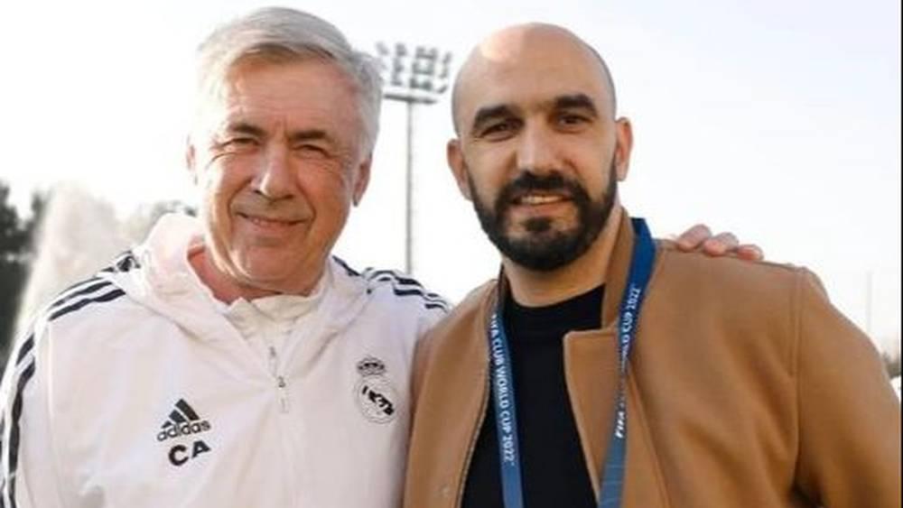 أنشيلوتي للركراكي بعد زيارته لتداريب ريال مدريد: "شكرا لك على زيارتك ولطفك"