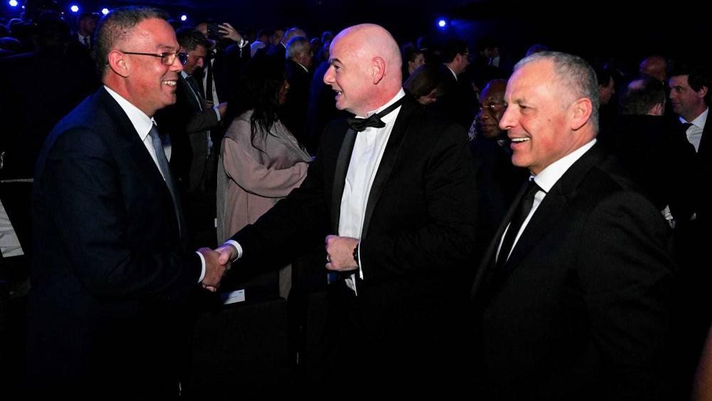 رئيس الجامعة لقجع يلتقي بإينفانتينو وأبو ريدة في حفل جوائز "الفيفا" للأفضل لسنة 2022