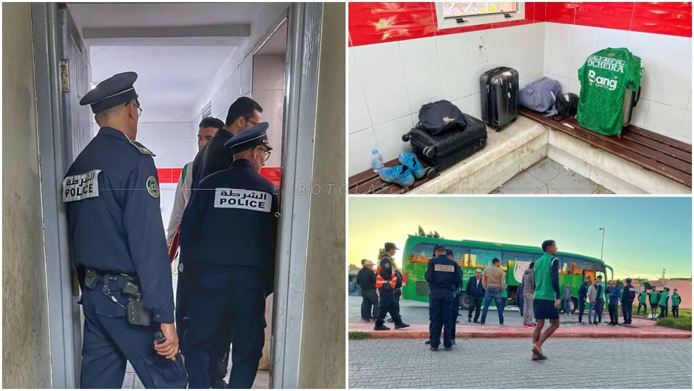 مستودع ملابس أولمبيك الدشيرة يتعرض للسرقة خلال مواجهة شباب ابن جرير