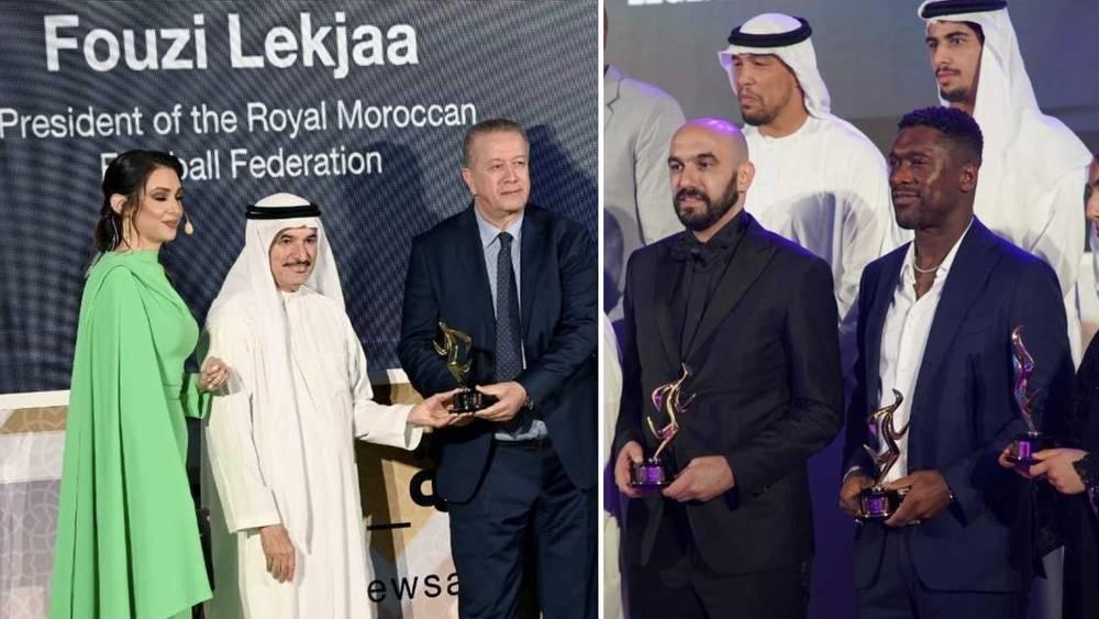 الركراكي يتوج بجائزة "أفضل مدرب عربي" والجامعة الملكية تظفر بجائزة "أفضل اتحاد عربي"