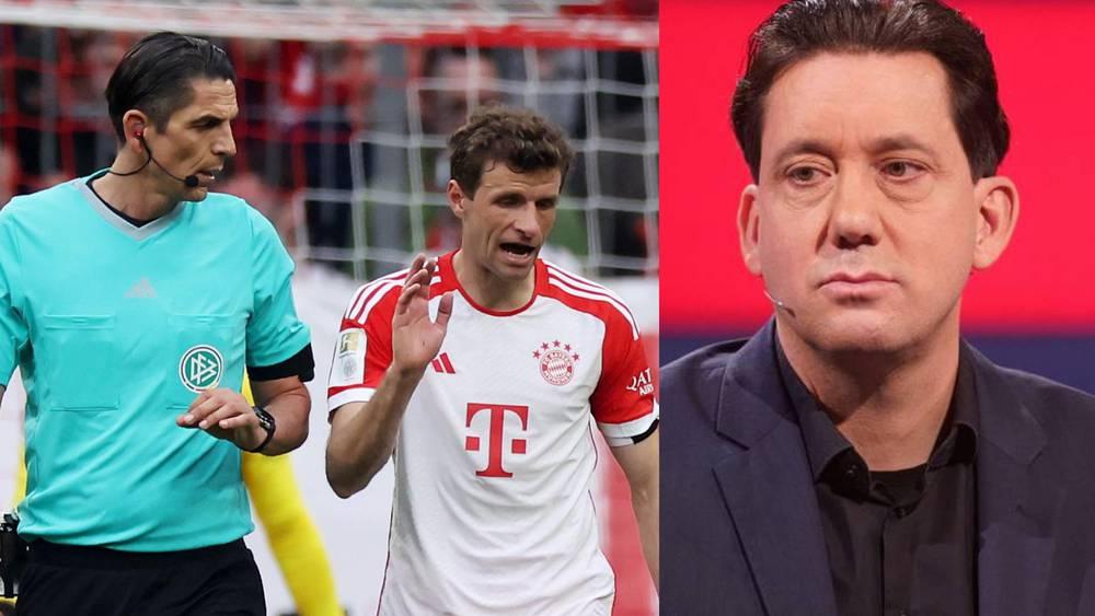 حكم مباراة بايرن ميونخ-لايبزيغ يقاطع حوار مولر للرد على أحد منتقديه: "جالس في برلين ووزنه 180 كلغ ويقول أشياء قذرة!"