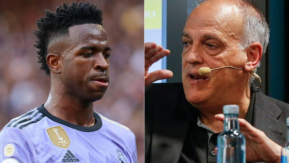 شجار بين فينيسيوس ورئيس 'الليغا' عبر 'تويتر': "الرئيس يظهر لمهاجمتي إنك في نفس الكفة مع العنصريين"