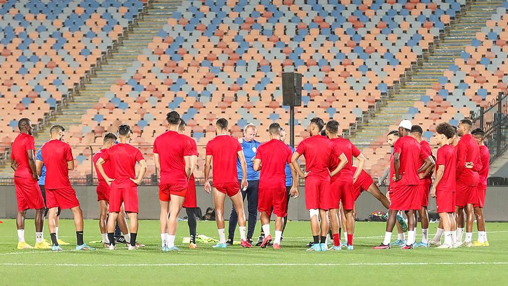 الوداد الرياضي يختتم استعداداته لمواجهة الأهلي بحصة تدريبية مسائية في "ملعب القاهرة الدولي"