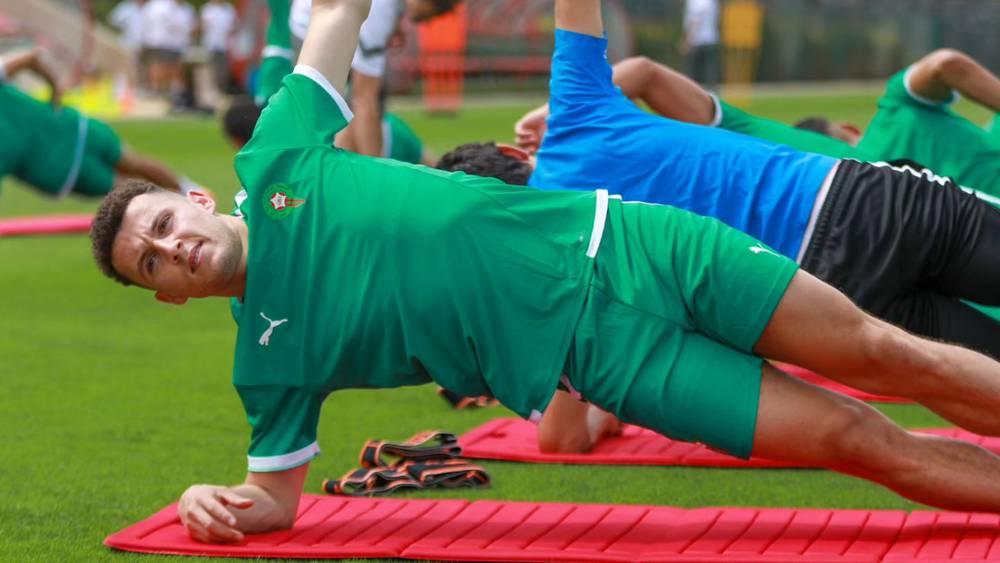 Mountakhab - Dernière séance d'entraÎnement des Lions avant le Cap-Vert