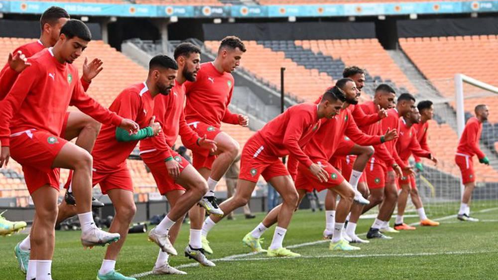 المنتخب المغربي يختتم استعداداته لمباراة جنوب أفريقيا بإجرائه آخر حصة تدريبية في ملعب "سوكر سيتي"