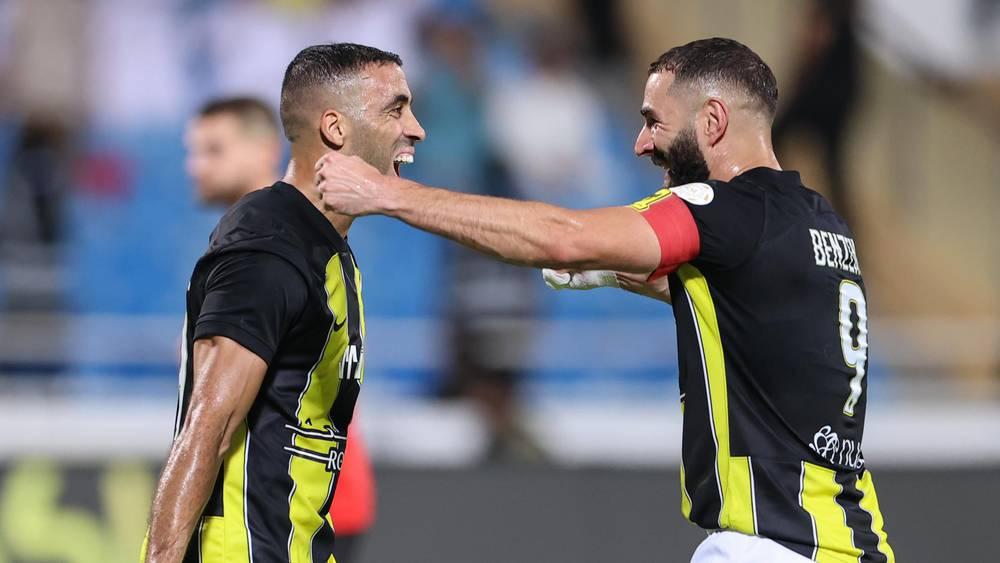 حمد الله يسجل هدفين ويقود فريقه اتحاد جدة للفوز على الرياض (0-4) في دوري روشن السعودي