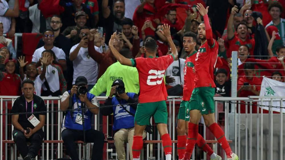 Maroc/Burkina Faso - Un moment émouvant après le but d'Ounahi