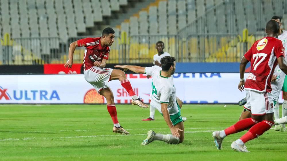 رضا سليم يحرز هدفه الأول ويساهم في فوز الأهلي على المصري البورسعيدي (4-0)
