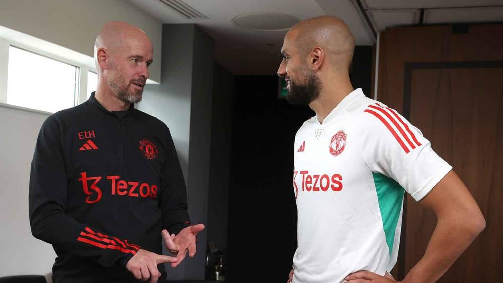 تين هاغ: "أمرابط سيتدرب اليوم ونرى مدى جاهزيته للعودة إلى الميادين"