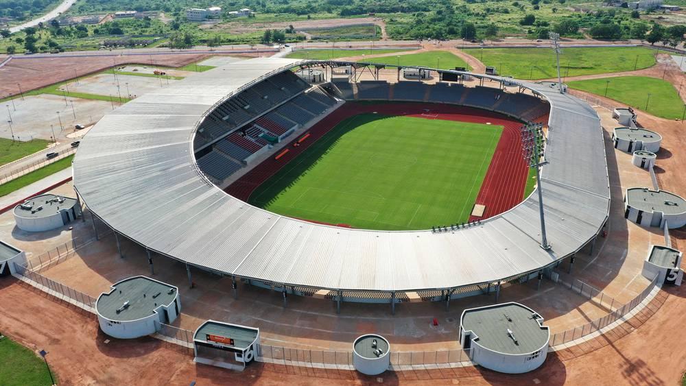 المنتخب المغربي يخوض مباريات المجموعة السادسة لـ"كان 2023" في ملعب "لوران بوكو" بمدينة سان بيدرو