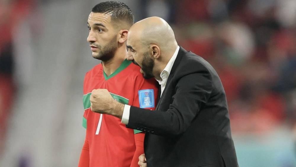 الركراكي: "لن نغامر بزياش في مباراة الكوت ديفوار بسبب الإصابة واستدعيته لأن مكانته مهمة داخل المنتخب"