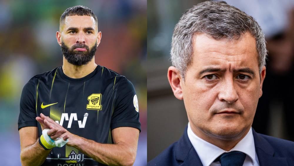 وزير الداخلية الفرنسي متهماً بنزيما: "إنه يملك علاقة مع جماعة الإخوان المسلمين"