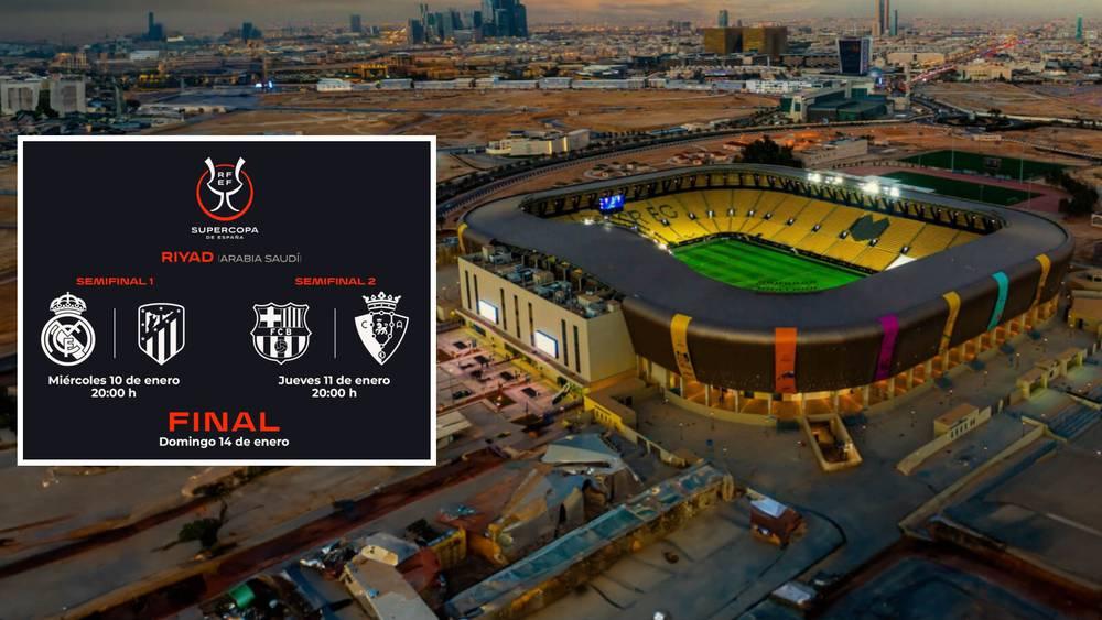 رسميا/ السوبر الإسباني يجرى أيام 10 و11 و14 يناير 2024 في السعودية