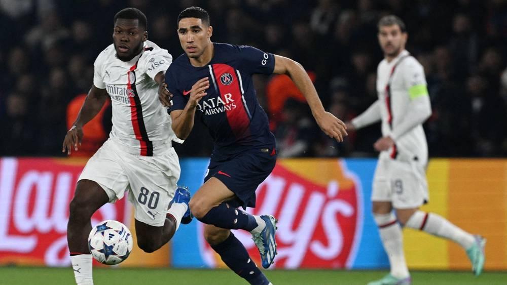 دوري الأبطال/ سان جيرمان يتصدر مجموعته بفوزه على ميلان (3-0) وحكيمي يشارك لحدود الدقيقة الـ90+3