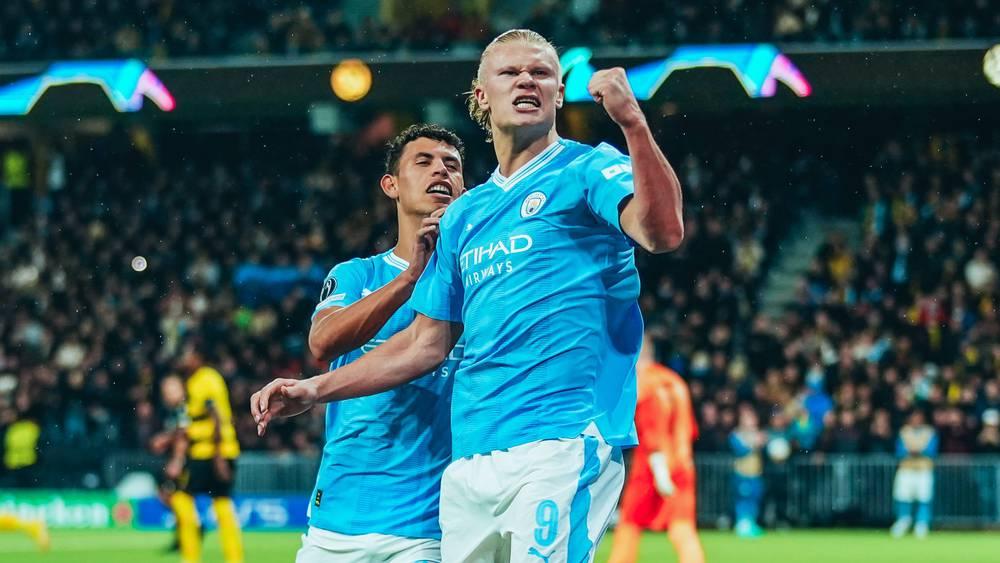 دوري الأبطال/ هالاند "يتصالح" مع الشباك ويقود مانشستر سيتي للفوز على يانغ بويز