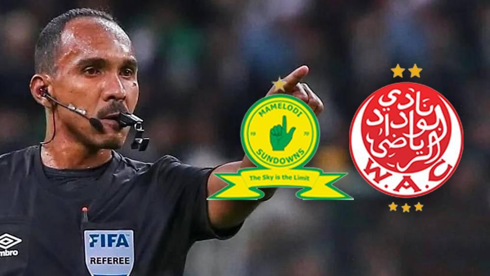 الدوري الأفريقي/ السوداني محمود علي إسماعيل حكمًا لذهاب النهائي بين الوداد وسان داونز والجزائري غربال في غرفة "الفار"